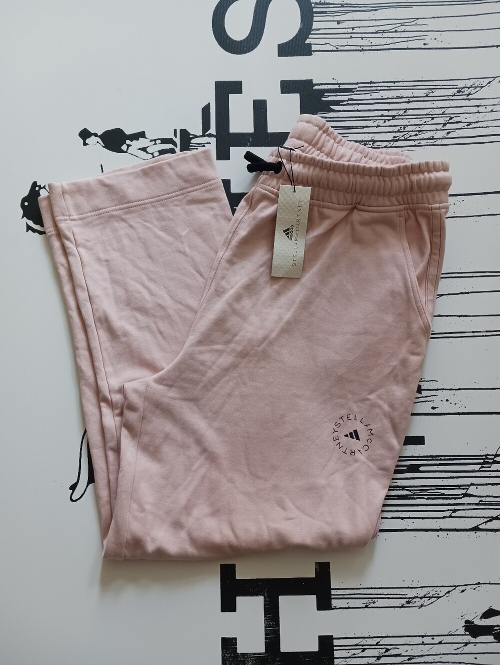 NWT Adidas by Stella McCartney  Pale Pink Jogger Pants Size XL
